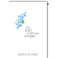 Trauer Aufrichtige Anteilnahme Zweig Du bleibst...