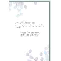 Trauer Aufrichtiges Beileid Zweige von der Erde gegangen...