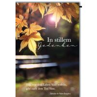Trauer In stillem Gedenken Herbst-Ahorn Sinn des Lebens...