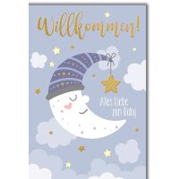 Baby Mond Geburt Willkommen alles Liebe...