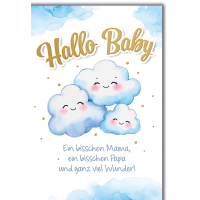 Baby Wölkchen Geburt ein bisschen Mama Papa...