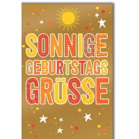 Geburtstag Sonne Sterne Sonnige Grüße...