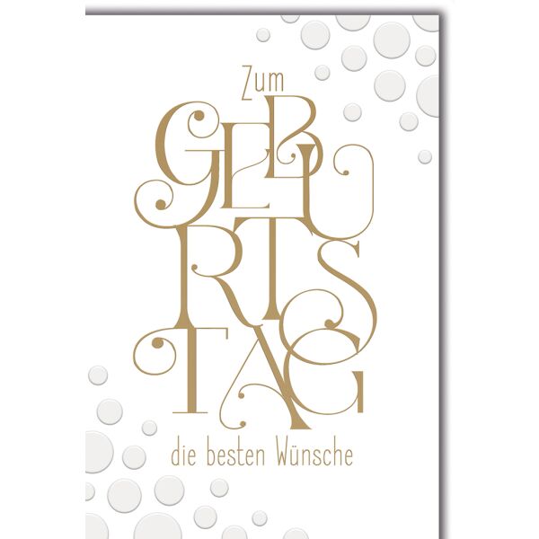Geburtstag Schrift und Punkte die besten Wünsche Glückwunschkarte mit Umschlag