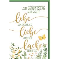 Geburtstag Lebe Liebe Lache den Augenblick jeden Tag...