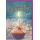 Geburtstag Muffin mit Kerze Wünsche Glück Liebe Glückwunschkarte mit Umschlag