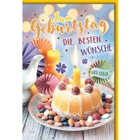 Geburtstag Küchlein Kerze besten Wünsche...