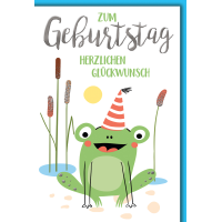 Kindergeburtstag Frosch herzlichen Glückwunsch...
