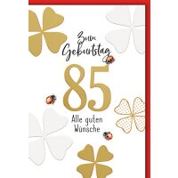 85. Geburtstag Glücksklee und Käfer alle guten...