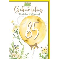 85. Geburtstag Luftballon herzlichen Glückwunsch...
