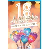 18. Geburtstag Herzstecker Volljährigkeit alles Gute...