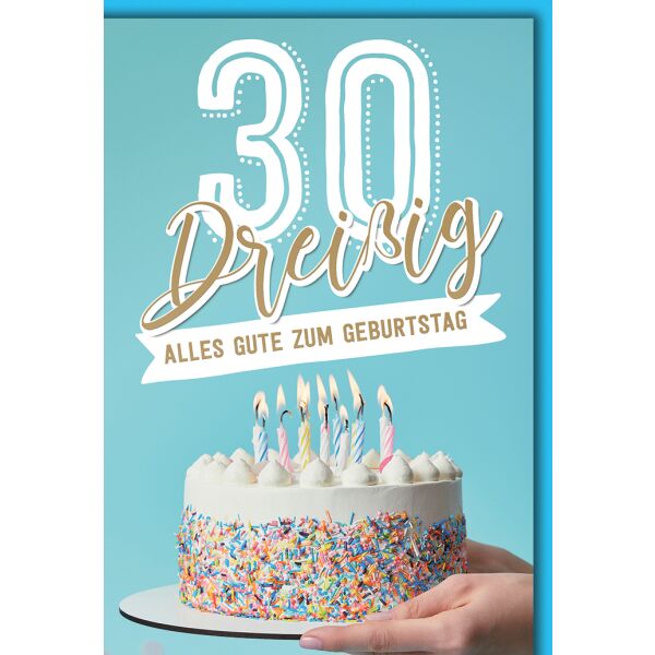 Gluckwunschkarte Zum 30 Geburtstag