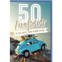 50. Geburtstag Auto am Meer alles Gute...