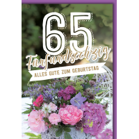65. Geburtstag Blumenstrauß alles Gute...