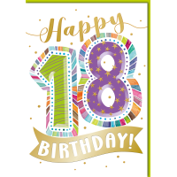 18. Geburtstag Volljährigkeit Happy Birthday...