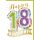 18. Geburtstag Volljährigkeit Happy Birthday Große DIN A4-Karte mit Umschlag XXL-Karte