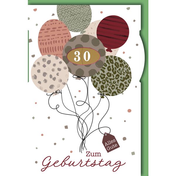 Zahlengeburtstag Drehrad Luftballons verstellbare Zahlen 1-99 alles Gute Glückwunschkarte mit Umschlag