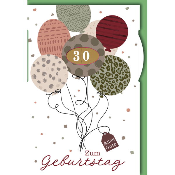 Zahlengeburtstag Drehrad Luftballons verstellbare Zahlen 1-99 alles Gute Glückwunschkarte mit Umschlag
