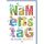 Namenstag Bunte Schrift mit Blüten besten Wünsche Glückwunschkarte mit Umschlag