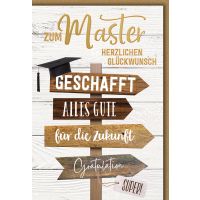 Master Wegweiser geschafft alles Gute für die...