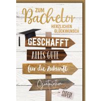 Bachelor Wegweiser geschafft alles Gute für die...