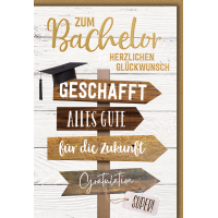 Bachelor Wegweiser geschafft alles Gute für die...