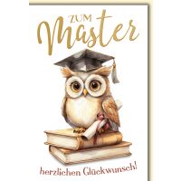 Master Eule mit Auszeichnung geschafft alles Gute...