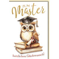 Master Eule mit Auszeichnung geschafft alles Gute...