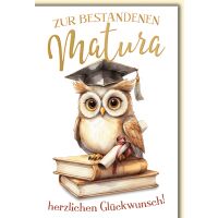 Matura Eule mit Auszeichnung geschafft alles Gute...