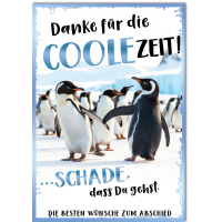Abschied Pinguine Schade dass Du gehst Große DIN...