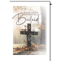 Trauer Aufrichtiges Beileid Kreuz Kondolenz Beileidskarte...