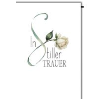 Trauer In stiller Trauer Rose in Schrift Kondolenz...