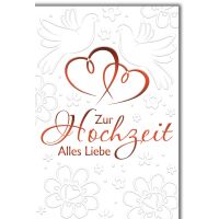 Hochzeit Herzchen und Tauben alles Liebe...