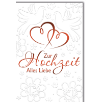Hochzeit Herzchen und Tauben alles Liebe...