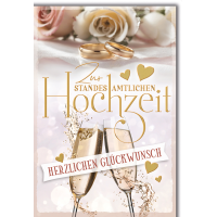 Hochzeit Ringe und Sektgläser standesamtliche...