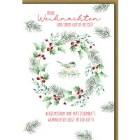 Weihnachten Weihnachtskranz Kerzenschein und...