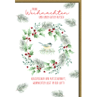 Weihnachten Weihnachtskranz Kerzenschein und...