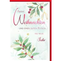 Weihnachten Weihnachtszweige Weihnachtskarte mit Umschlag
