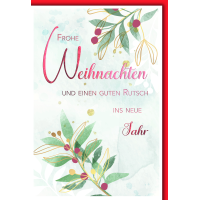 Weihnachten Weihnachtszweige Weihnachtskarte mit Umschlag