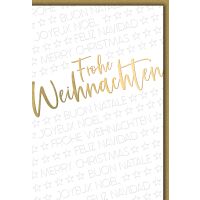 Weihnachten Frohe Weihnachten mehrsprachig Merry...