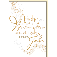 Weihnachten Schrift mit Sternenschweif...