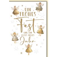 Weihnachten Engelchen frohes Fest Glückwunschkarte...