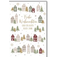 Weihnachten Häuschen und Tannen...