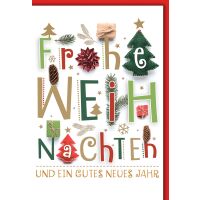 Weihnachten Frohe Weihnachten farbig...