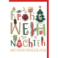 Weihnachten Frohe Weihnachten farbig...