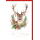 Weihnachten Hirsch mit Christbaumkugeln Glückwunschkarte mit Umschlag
