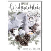 Weihnachten Teelicht und Deko silber...