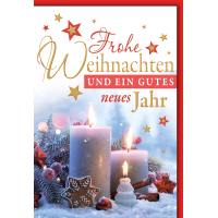 Weihnachten Kerzen mit Zweigen und Deko...