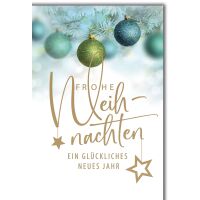 Weihnachten Christbaumkugeln grünlich...