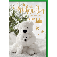 A Weihnachten Eisbären Glückwunschkarte mit...