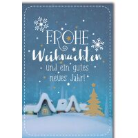 Weihnachten Häuschen eingeschneit...